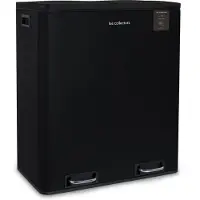 Les Collectors N°910 Vuilnisbak, 2 compartimenten, 30 liter, mat zwart