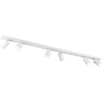 Orion Plafondspot Sean 6-lamps, wit Sean, dimbaar, wit / opaal, Woon-/ Eetkamer, Aluminium, halogeen spot