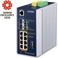 Planet Technology Corp. IGS-6325-8UP2S2X Industrial L3 8-Port GE + 2x 2.5G SFP + 2x 10G SFP+