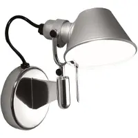 Artemide Design wandlamp Tolomeo Micro Faretto, alu / grijs / zink, Woon-/ Eetkamer, Aluminium, Design, Wandlamp design