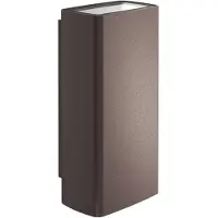 Flos LED-wandlamp buiten Climber Up & Down, bruin / roest, Aluminium, Modern, LED wandlamp buiten