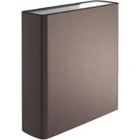 Flos Architectural LED-wandlamp buiten Climber Up & Down, bruin / roest, Aluminium, Modern, LED wandlamp buiten