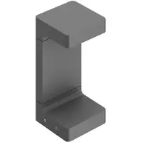 Flos Architectural Sokkellamp buiten Casting C 100, zwart, Aluminium, Modern, LED buitenlamp
