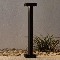 Flos Architectural Sokkellamp buiten Casting T 100, bruin / roest, Aluminium, Modern, LED buitenlamp