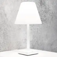 Rotaliana LED-tafellamp Dina+, dimbaar, wit / opaal, Woon-/ Eetkamer, Aluminium, Design, LED tafellamp
