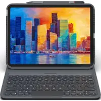 Zagg PRO KEYS IPAD 10.9 10E GEN ZWART/GRIJS, Tablet toetsenbord, Grijs