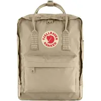 Fjällräven Rugzak 'Kanken' lichtbeige / greige / rood