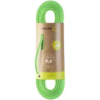Edelrid - Klimtouwen - Siskin Eco Dry 8,6Mm Neon Green voor Unisex - Maat 60 m - Groen