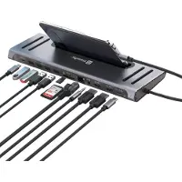 Xtrememac Xtreme Mac Macbook, charging dock & hub station usb-c, black