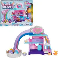 Hatchimals Alive Hatchi-Nursery Speelset met 4 Minifiguren in Zelfuitbroedende Eieren 13 Accessoires Kinderspeelgoed voor Meisjes en Jongens vanaf 3 J