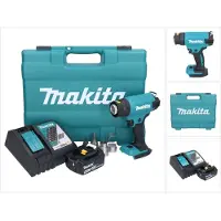 Makita DHG 181 RT1K Akku Heißluftgebläse 18 V 150 - 550°C + 1x Akku 5,0 Ah + Ladegerät + Koffer