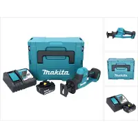 Makita DJR 189 RT1J Accu Reciprozaag 18 V Brushless + 1x Accu 5,0 Ah + Lader + Ma