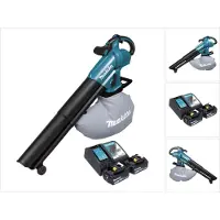Makita DUB 187 RT2 accu bladblazer en bladzuiger 18 V borstelloos + 2x accu 5,0 Ah + oplader