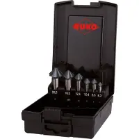 RUKO Conische aardbeienboor - - ULTIMATECUT 4S - 6 stuks - Staal - Diverse afmetingen