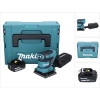 Makita DBO 480 T1J accu-excentrische schuurmachine 18 V 112 x 102 mm + 1x accu 5,0 Ah + Makpac - zonder oplader
