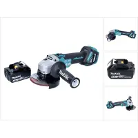 Makita DGA 513 T1 accu haakse slijper 18 V 125 mm borstelloos + 1x oplaadbare accu 5.0 Ah - zonder lader
