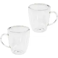Huismerk Premium Cappuccino Glazen Dubbele Wand - 2 Stuks
