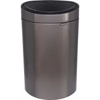 Brabantia Touch afvalemmer Recycle met kunststof binnenemmer 10/23 L Bruin