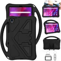 QMust Lenovo Tab K10 Kinderhoes - Kids Case Stand - Zwart