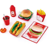 Hape Fast Food Set Veelkleurig Kinderen