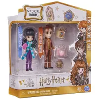 Spin Master Wizarding World Harry Potter - Magical Minis-actiefigurenset met Cho Chang en George Wemel met 2 poppenaccessoires
