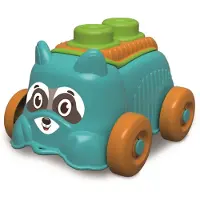 Clementoni Soft Clemmy - Emmer met Bouwset en Hondje - Zachte Stapelblokken - Speelgoed voor Baby’s vanaf 6 maanden