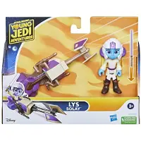 Hasbro Lys Solay Figuur & Speeder Bike, Schaal: 10 cm, Actiefiguur & Voertuig, Star Wars Speelgoed