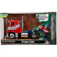 Jada Toys Transformers T7 Optimus Prime 1:24, Vrachtwagen, 8 jaar en ouder, Metaal, Blauw, Rood