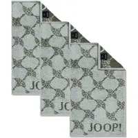 JOOP! Handdoek grijs / groen