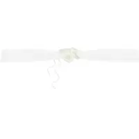 Party Deco trouwauto organza lint Rozen - Bruiloft - creme - 2x stuks - Feestdecoratievoorwerp