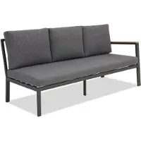 Garden Point Hoekelement met één rugleuning Zakintos Wood