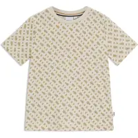 BOSS Slim-fit T-shirt voor kinderen van katoen met monogramprint