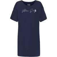 Vivance Slaapshirt donkerblauw / natuurwit