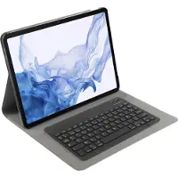 Cazy Samsung Galaxy Tab S8 Plus Hoes met Toetsenbord - AZERTY Slimline - Zwart