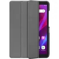 QMust Lenovo Tab M7 3rd Hoes - Book Case - Grijs