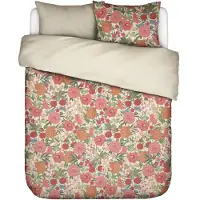 Essenza Dekbedovertrek Florentien Lobster Pink Satijn-200 x 200 / 220 cm | 2-Persoons