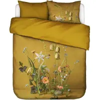 Essenza Dekbedovertrek Ficaria Flower Ochre Satijn-240 x 200 / 220 cm | Lits-Jumeaux