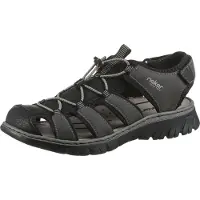 Rieker Mannen, Sandalen, 26770 00, Zwart, (43)