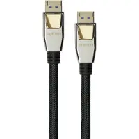 Python DisplayPort kabel | DP2.1a (10K 60Hz) | UHBR13.5 (54Gbit/s) | zwart | 1 meter