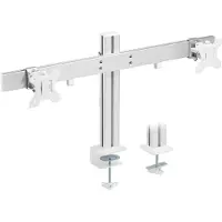 InLine bureaubeugel voor 2 monitoren tot 32 inch | crossbar | full motion
