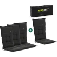 Madison + 10% kassakorting | tuinkussen set van 4 hoge rug