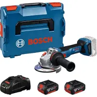 Bosch GWS 18V-11 Accu Haakse Slijper | Inclusief 2x GBA 18V 5,0 Ah & GAL 1880 CV Lader - 06019N4103