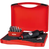 RUKO Pneumatische slijper 1/4 (6.3 mm) 6.2 bar Incl. accessoires, Incl. koffer