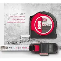 Bmi Rolbandmaat | lengte 3 m | breedte 16 mm | EG II ABS met magneet SB | 1 stuk - 472341021M 472341021M