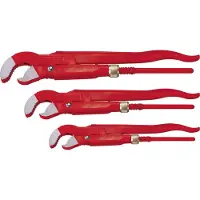 Rothenberger Hoek-pijptangen-set | 3-delig | voor buizen 1-1 1/2-2 inch | 1 stuk - 070130X 070130X