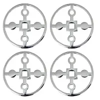 Hilke Collection Anima Gemella glasonderzetters 4-pack Vernikkeld messing