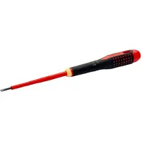 Bahco Schroevendraaier ERGO | geïsoleerd | VDE | driecomponentengreep | smal blad | gleuf | 0.8 mm x 12 mm x 200 mm - BE-8040SL