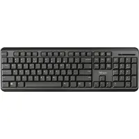 Trust ODY Silent Wireless Keyboard, stille toetsaanslag, spatwaterdicht, Duitse QWERTZ-indeling