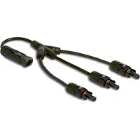 DeLOCK DL4 Solar Splitter Cable 1 x male to 3 x female 35 cm black