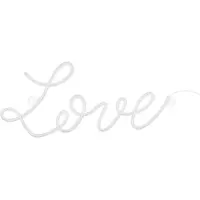 Party Deco Neon LED-licht - Liefde, wit, 61x27,4 cm